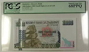 2003 �N �����ɑ傫�Ȑ����� S/N �W���o�u�G 1000 �h������ SCWPM# 12b PCGS ��� �V�i 68 PPQ
