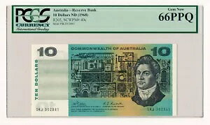 �I�[�X�g�����A $10 ND 1968 Phillips/ Randall R.303 P. 40c PCGS GEM UNC Note 66PPQ