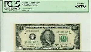 FR 2161-G 1950D $100 �A�M������s�� PCGS 65PPQ ��� �V�i