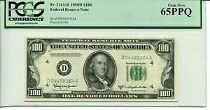 FR 2161-D 1950D $100 �A�M������s�� PCGS 65PPQ ��� �V�i