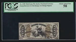 US 50c �[���ʉݎ��� FR 1358 PCGS 58 Ch AU
