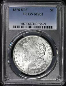 1878-P 8TF $1 �����K�� �h�� PCGS MS 61 | 8 ���H������ UNC