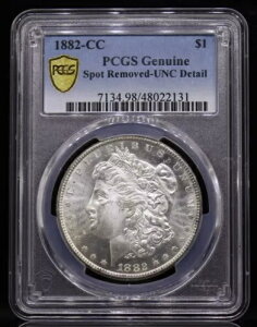 1882-CC ���[�K�� �V���o�[ �_���[ PCGS UNC �ڍ�-�X�|�b�g�폜