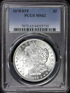 1878-P 8TF $1 �����K�� �h�� PCGS MS 62 | 8 ���H������ UNC