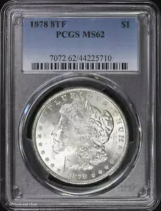 1878-P 8TF $1 �����K�� �h�� PCGS MS 62 | 8 ���H������ UNC