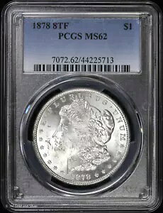 1878-P 8TF $1 �����K�� �h�� PCGS MS 62 | 8 ���H������ UNC
