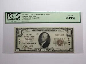10 �h�� 1929 �N���P�b�g �~�l�\�^ MN �����ʉݎ��� #5405 VF25 PCGS