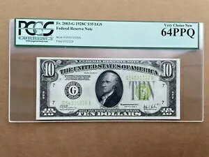 1928C $10 �A�M������ Fr#2003-G PCGS64PPQ G54031036A