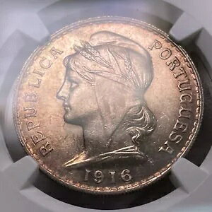 ???? �|���g�K�� 50 �Z���^�[�{�X 1916 �O�����A�X �S�[���h �I�����W �g�[�j���O �`���C�X UNC NGC MS63