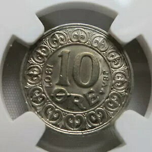 �f���}�[�N ���� 10 �z�� 1907 NGC MS 63 UNC �V���o�[ �L���O �t���f���N 8 ��