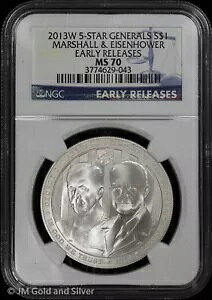 2013-W 5 �����R Commem �V���o�[ �_���[ NGC MS 70 |���������[�X UNC BU