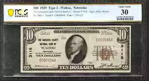1929�N 10�h�� �T���_�[�X�S������s�� �ʉ� ���t�[ �l�u���X�J�B PCGS B VF 30