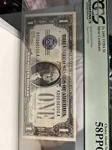 1928�N A $1 Funny Back Binary note �V���A���ԍ� 00006000 �C58PPQ UNC�I���g�b�v���A�I�I