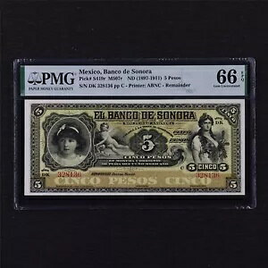 1897-1911 ���L�V�R �o���R �f �\�m�� �s�b�N#S419r 5 �y�\ PMG 66 EPQ �W�F�� UNC