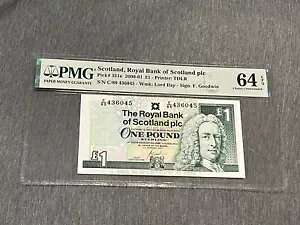 �X�R�b�g�����h GBP1 �X�R�b�g�����h������s 2001 PMG 64 EPQ ���� UNC C/89 436045