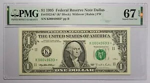 1995 $1* �_���X FR 1922-K* PMG �X�[�p�[�u �W�F�� Unc 67 EPQ �X�^�[ �m�[�g