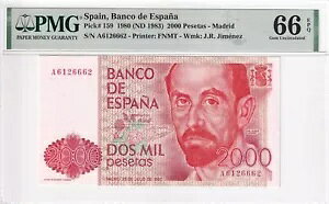 �X�y�C�� 2000 �y�Z�^�X 1980 (1983) P-159 UNC / PMG 66 EPQ