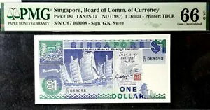 PMG GEM 66 EPQ 1987 �V���K�|�[�� $1 �h�� B/���� UNC(+FREE 1 B/����) #18936