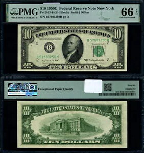 FR�B 2013 B $10 1950-C �A�M������s�� �j���[���[�N B-H �u���b�N �W�F�� PMG CU66 EPQ