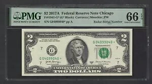 �č� - 2$ 2017A Fr#1941-G* (G* �u���b�N) �u���[�_�[ S/N 04099040�v UNC �O���[�h 66