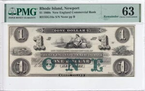 1860 �N�� $1 �j���[�C���O�����h���Ƌ�s�j���[�|�[�g RI �p�~���� PMG CU63 �c��