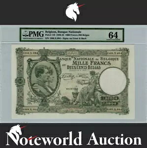�x���M�[������s 1000 �t���� 1939-44 P 110 ��^���� UNC PMG 64