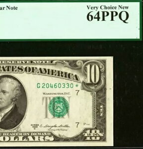 1950C $10 �A�M������s�� �X�^�[ PCGS 64PPQ �V�J�S �X�^�[ Fr 2013-G*