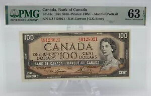 PMG �i�t 1954 �N�J�i�_��s�� 100 BC-43c UNC 63 (BT400)
