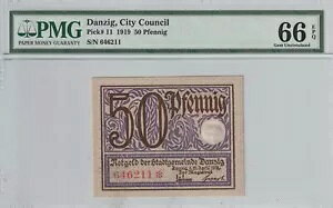 �_���c�B�q 1919 50 �t�F�j�q PMG �F�莆�� UNC 66 EPQ �W�F���s�b�N 11