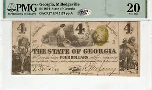 GA CR-27 1864 $4 �W���[�W�A���� - PMG Very Fine 20 - PLUS!