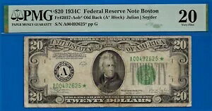1934C $20 �A�M������s�� PMG 20 �{�X�g�� �X�^�[ Fr 2057-Aob