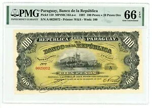 �p���O�A�C ... P-159 ... 100 �y�\+10 �y�\ �I�� ... 1907 .. ��� *UNC* PMG 66 EPQ??