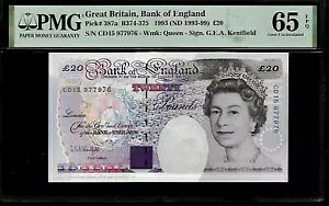 �C�M���X 20 �|���h 1993 PMG 65 EPQ P#387 �C���O�����h��s �N�C�[�� �G���U�x�X 2 ��