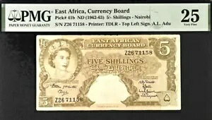 ���A�t���J 5/-�V�����O �i�C���r �s�b�N# 41b ND (1962-63)PMG 25 ���ɏ㎿�Ȏ���
