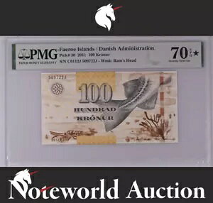 �t�F���[���� / �f���}�[�N Admin 100 �N���[�k�[�� 2011 P 30 UNC PMG 70 EPQ STAR TOP POP