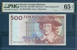 �X�E�F�[�f�� 500 �N���[�i�A1994 / 1999�AP 59b�APMG 65 EPQ UNC