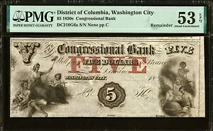 DC - $5 ���V���g���V�e�B�c���s $5 18__PMG AU53 EPQ Haxby DC-210 G6a