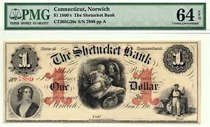1860�N���1�h���A�R�l�`�J�b�g�B�m���b�`�̃V�F�^�P�b�g��s����x�ꎆ�� - PMG 64 EPQ!�f���炵���I