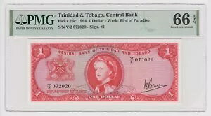�g���j�_�[�h�E�g�o�S 1 �h�� 1964 �h�� P26c UNC PMG 66 �N�C�[�� �m�[�g V 2020 �N 7 �� �V���A��