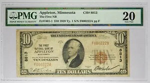 1929 �A�b�v���g�� �~�l�\�^�B�t�@�[�X�g �i�V���i����s $10 PMG 20