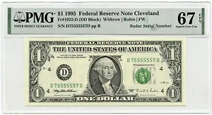 1995�N $1 �A�M������s���� PMG �X�[�p�[�u 67 EPQ ���[�_�[ �V���A�� �N���[�u�����h �I�n�C�I C259