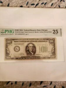 1934�N 100�h�� �A�M������s*STAR*note-fr.2152-Gdgs*-(�V�J�S) PMG Very Fine 25