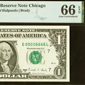 1988A 1�h���A�M������s�� - PMG 66EPQ - �_�u���N���b�h �V���A���ԍ� 00006666