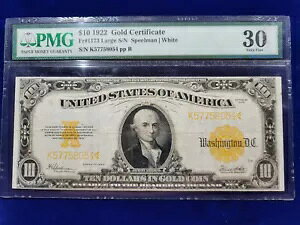 ? 1922�N 10�h������ Fr#1173 PMG Very Fine 30 Speelman/White