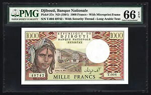 1991 �W�u�`�A������s�A1000 �t�����APick-37e�APMG 66 EPQ Gem UNC