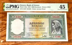 �M���V������ 1000 �h���V���}�C 1939 PMG XF 45 �I���ɍ׃M���V������