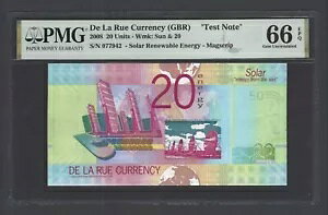 De La Rue (GBR)�A20 ���j�b�g�A2008 �N�A���z���Đ��\�G�l���M�[�u�e�X�g�m�[�g�v�AUNC �O���[�h 66