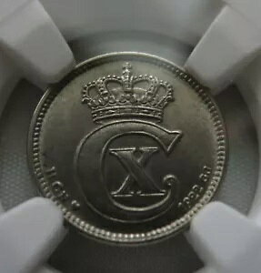 �f���}�[�N ���� 10 �z�� 1922 NGC MS 64 UNC �󏭃Z�~�L�[�j�b�P�� �L���O�N���X�`����