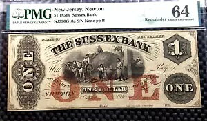 PMG 64 USA 1850�N�� $1 �T�Z�b�N�X��s�A�j���[�W���[�W�[�A�j���[�g�� (+FREE 1 B/note)#22952