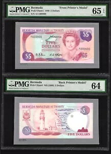 �o�~���[�_ 1989 - $5 �h�� P#35pm *�t�����g + �o�b�N �v�����^�[�̃��f��* PMG UNC EPQ